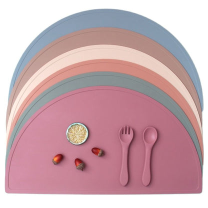 Food Grade Silicone Round Children Waterproof Placemat