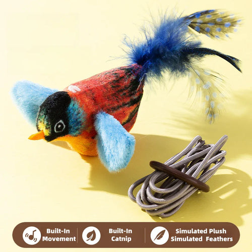 Cat Toys For Indoor Cats Interactive Cat Toy Realistic Bird Sound Cat