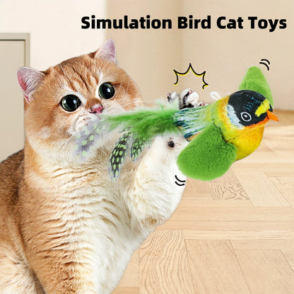 Cat Toys For Indoor Cats Interactive Cat Toy Realistic Bird Sound Cat