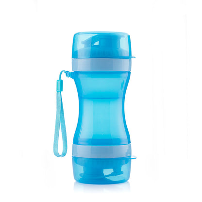 2-in-1 bottle with water and food containers for pets Pettap