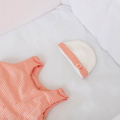 Newborn Hat in Organic Cotton - Vichy